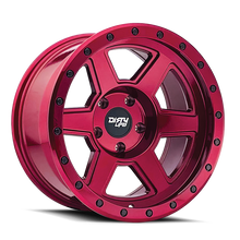 Load image into Gallery viewer, Dirty Life 9315 Compound 17x9 / 6x139.7 BP / -38mm Offset / 106mm Hub Crimson Candy Red Wheel