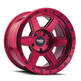 Dirty Life 9315 Compound 17x9 / 6x135 BP / -12mm Offset / 87.1mm Hub Crimson Candy Red Wheel