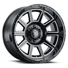 Load image into Gallery viewer, ICON Recoil 20x10 5x150 -24mm Offset 4.5in BS Gloss Black Milled Spokes Wheel