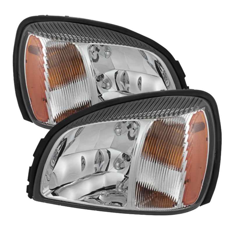 xTune Cadillac Deville 2000-2005 Crystal Headlights Chrome HD-JH-CADDEV00-AM-C