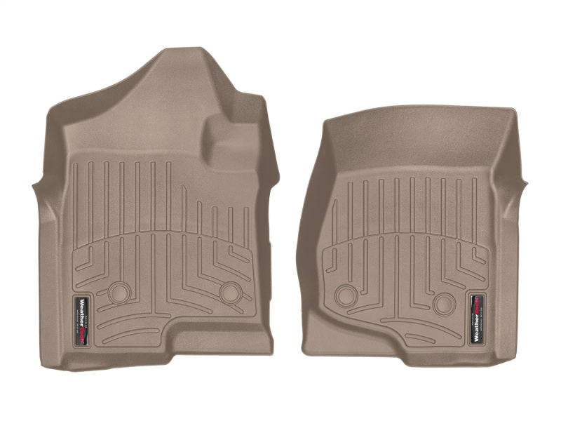 WeatherTech 08-14 Chevrolet Silverado 2500/3500 Crew/Extended Cab Front FloorLiner - Tan