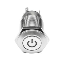 Load image into Gallery viewer, Oracle Pre-Wired Power Symbol On/Off Flush Mount LED Switch - White