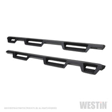 Load image into Gallery viewer, Westin 2019 Chevrolet Silverado/Sierra 1500 (5.5ft) Drop Wheel to Wheel Nerf Step Bars - Txt Black