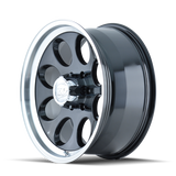 ION Type 171 15x10 / 6x139.7 BP / -38mm Offset / 106mm Hub Black/Machined Wheel