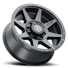 Load image into Gallery viewer, ICON Rebound 20x9 8x6.5 12mm Offset 5.5in BS 121.40mm Bore Satin Black Wheel