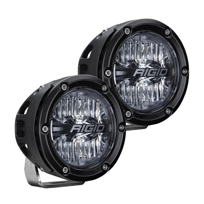 Rigid Industries 2021 Ford Bronco A-Pillar Light Mount Kit (Incl. 4In 360-Series Drive) - Underdog Motorsports