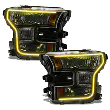 Load image into Gallery viewer, Oracle 15-17 Ford F-150 Dynamic RGB+A Pre-Assembled Headlights Halogen - Blk Edition -