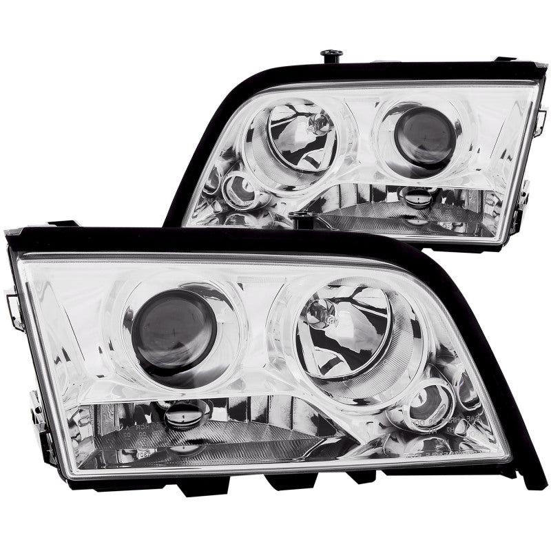 ANZO 1994-2000 Mercedes Benz C Class W202 Projector Headlights Chrome