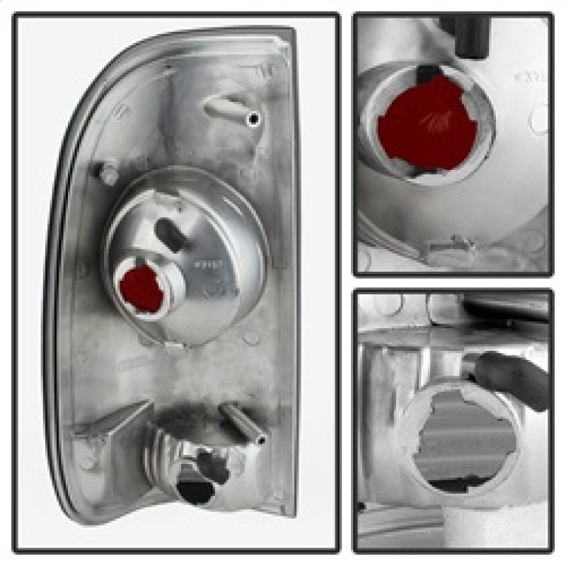 Spyder Ford F150 Styleside 97-03/F250/350/450/550 Euro Style Tail Lights Blk Smke ALT-YD-FF15097-BSM