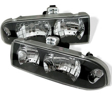 Load image into Gallery viewer, Spyder Chevy S10 98-04/Chevy Blazer 98-05 Crystal Headlights Black HD-YD-CS1098-BK