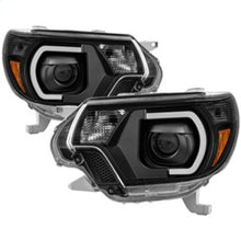 Load image into Gallery viewer, xTune Toyota Tacoma 12-15 Headlights - Light Bar DRL - Black PRO-JH-TTA12-LBDRL-BK