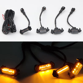 Raptor LED Lights for 2016-2022 Toyota Tacoma - 4 Amber Lights, Easy Installation