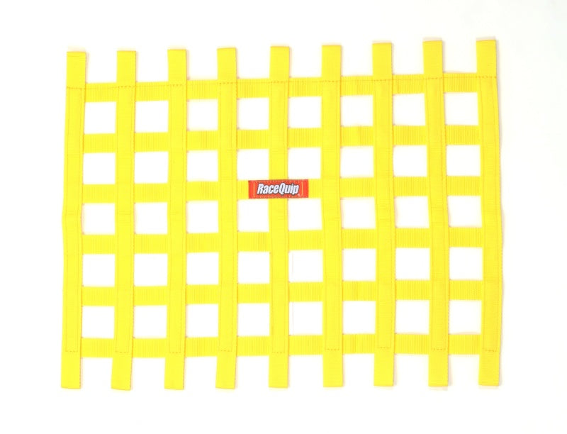 RaceQuip Yellow Ribbon Window Net