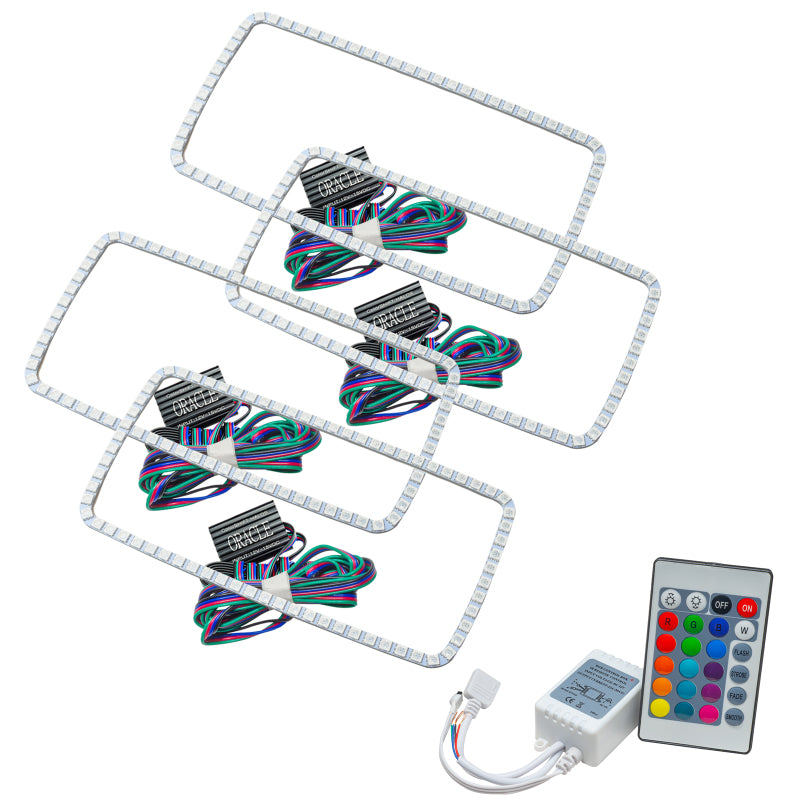 Oracle GMC Sierra 07-13 Halo Kit (New Square Ring Design) - w/ Simple Controller