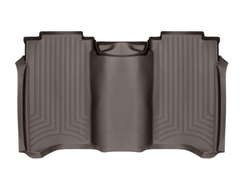 WeatherTech 2017+ Nissan Titan / Titan XD Rear FloorLiner - Cocoa (Crew Cab; Fits Both Vinyl/Carpet)