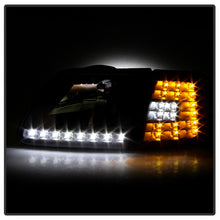 Load image into Gallery viewer, xTune Ford F150 97-03 Crystal Headlights w/ Clear LED Corners Black HD-ON-FF15097-LED-SET-BK
