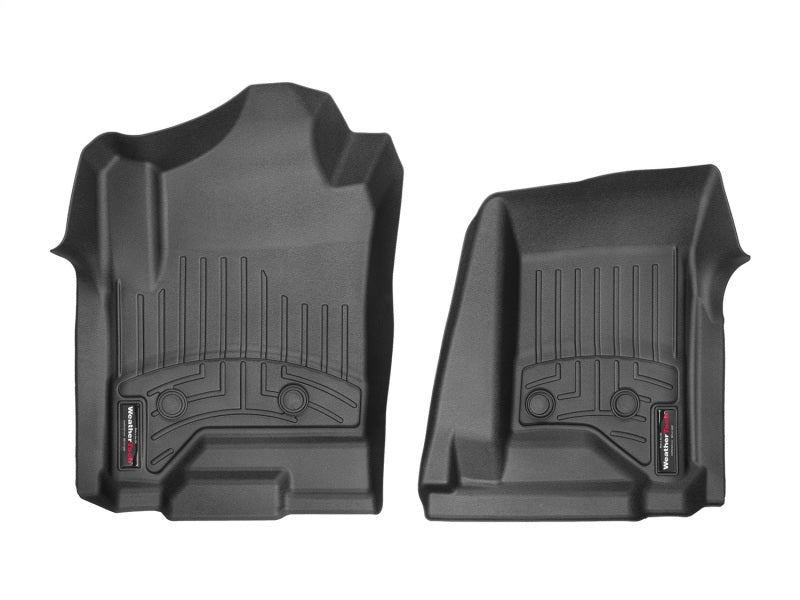 WeatherTech 15+ GMC Sierra/Denali 3500HD Vinyl Front FloorLiner BLK - Crew Cab (no 4x4 Floorshifter)