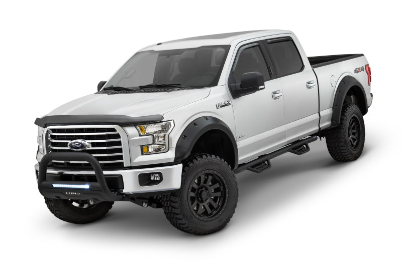 Lund 15-17 Ford F-150 RX-Rivet Style Textured Elite Series Fender Flares - Black (4 Pc.)