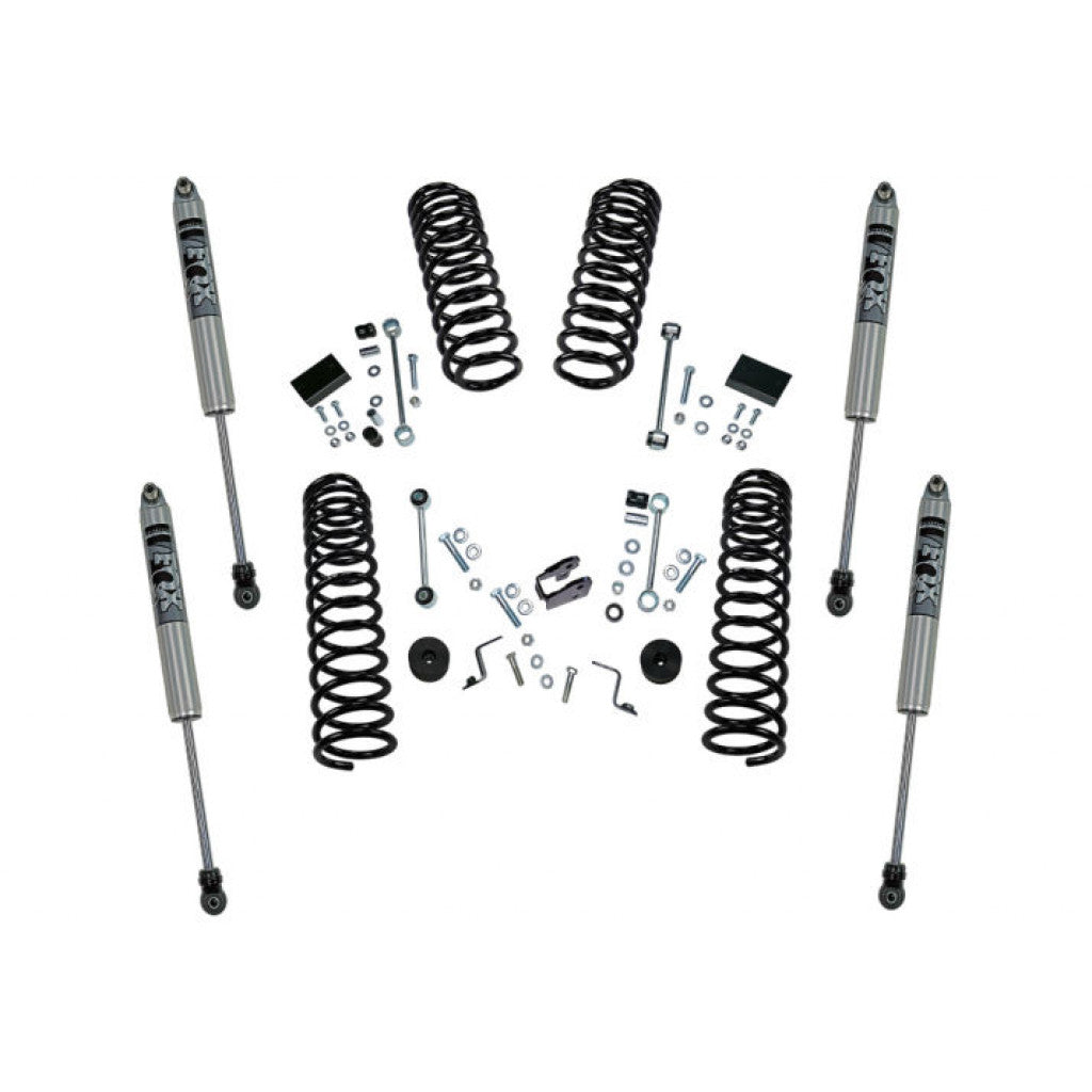 18-19 Jeep Wrangler JL 2 Door 2.5in Dual Rate Coil Lift Kit - Incl Rubicon w/ Fox Shocks