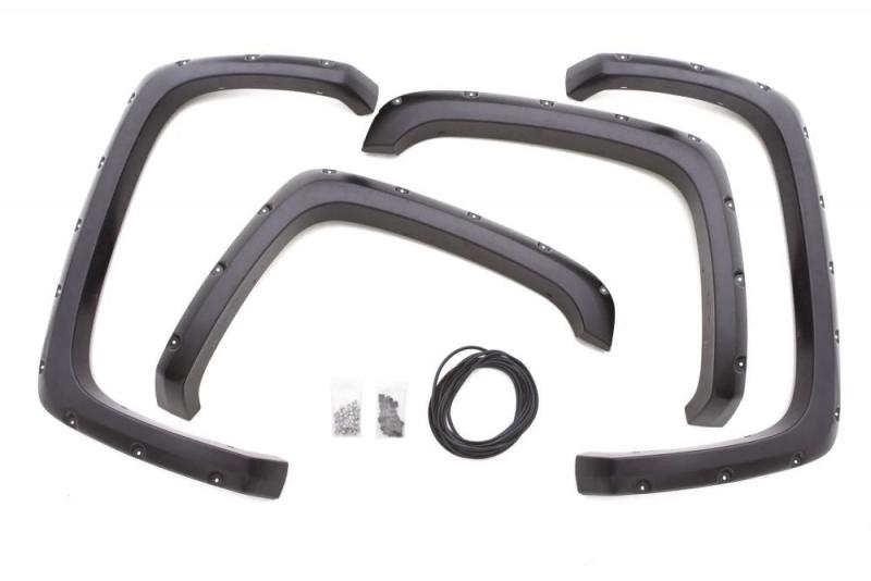 Lund 15-17 GMC Sierra 2500 RX-Rivet Style Textured Elite Series Fender Flares - Black (4 Pc.)