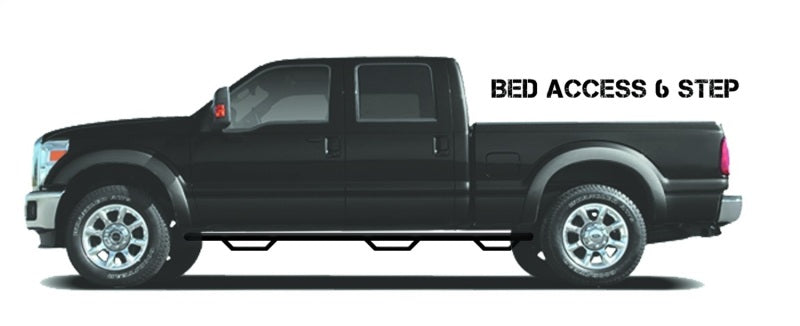 N-Fab Nerf Step 15-17 Ford F-150 SuperCrew 6.5ft Bed - Tex. Black - Bed Access - 3in