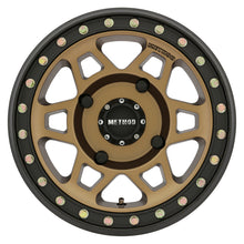 Load image into Gallery viewer, Method MR405 UTV Beadlock 15x7 4+3/13mm Offset 4x156 132mm CB Method Bronze Wheel - Matte Black Ring