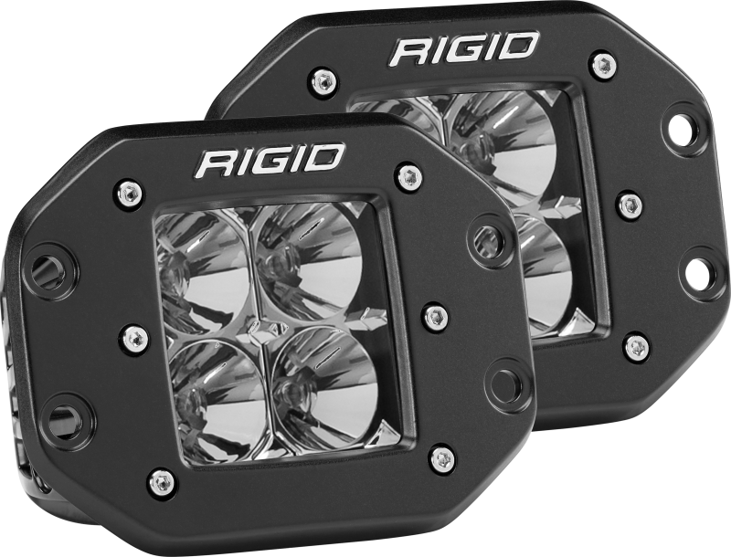 Rigid Industries Dually - Flush Mount - Flood - Set of 2 - Underdog Motorsports