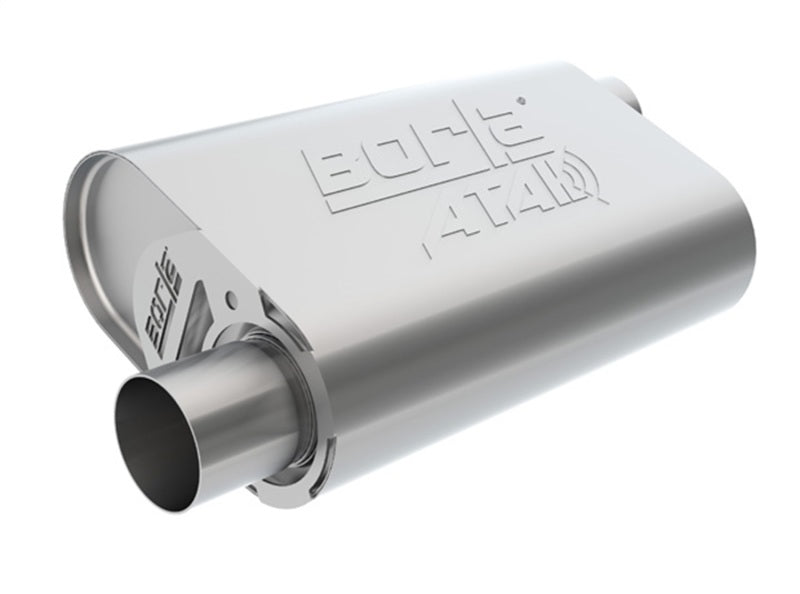 Borla CrateMuffler Stock SBF 289/302 (Exc. Coyote) ATAK 2.25in Inlet/Outlet Oval Muffler