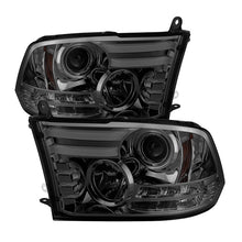 Load image into Gallery viewer, Spyder Dodge Ram 13-15 Projector Headlights Light Bar DRL Smoke PRO-YD-DR13-LBDRL-SM