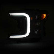 Load image into Gallery viewer, ANZO 18-19 Ford F-150 LED Projector Headlights w/ Plank Style Switchback Black w/ Amber