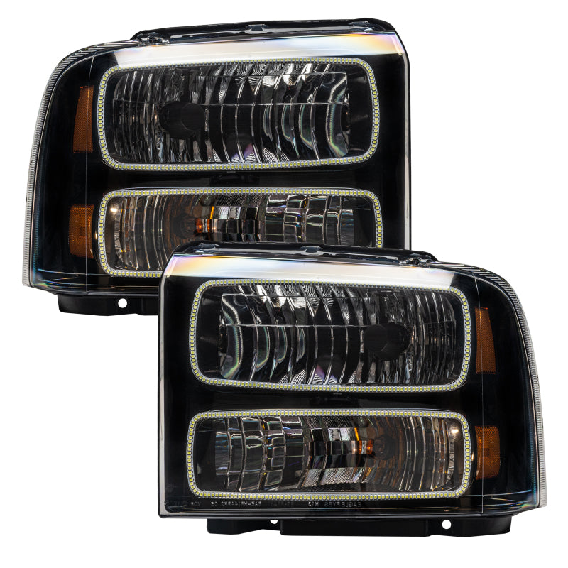 Oracle 05-07 Ford F-250/350 SMD HL - Black - White