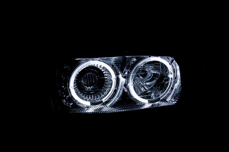 ANZO 1999-2006 Gmc Sierra 1500 Projector Headlights w/ Halo Chrome