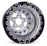 Weld Alumastar 2.0 15x15 / 5x4.75 BP / 4in. BS Polished Wheel - Polished Double Beadlock MT