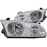 ANZO 2000-2001 Toyota Camry Crystal Headlights w/ Halo Chrome