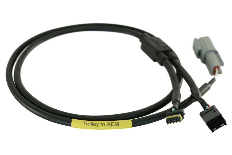AEM CD-5/CD-7 Carbon Digital Dash Plug and Play Adapter Harness for Holley Sniper EFI Systems CAN