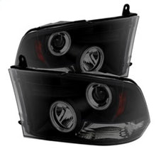 Load image into Gallery viewer, Spyder Dodge Ram 1500 09-14 Projector Halogen Model- CCFL Halo LED - Blk Smke PRO-YD-DR09-CCFL-BSM