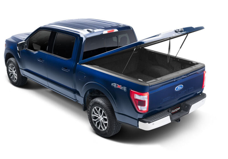 UnderCover 2021 Ford F-150 Crew Cab 5.5ft Elite LX Bed Cover - Antimatter Blue