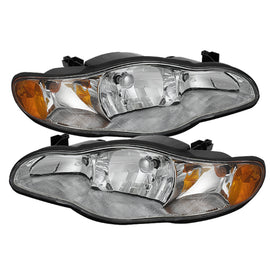 xTune Chevy Monte Carlo 00-05 Crystal Headlights Chrome HD-JH-CMC00-AM-C
