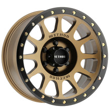 Load image into Gallery viewer, Method MR305 NV 20x9 +18mm Offset 6x135 94mm CB Method Bronze/Black Street Loc Wheel