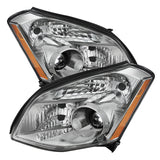 xTune Nissan Maxima (Halogen Only) 07-08 Crystal Headlights Chrome HD-JH-NM07-AM-C