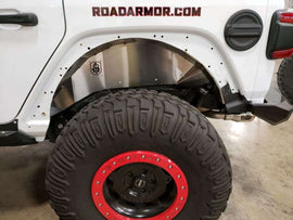 Road Armor 18-20 Jeep Wrangler JL Stealth Rear Fender Liner Body Armor - Raw - Underdog Motorsports