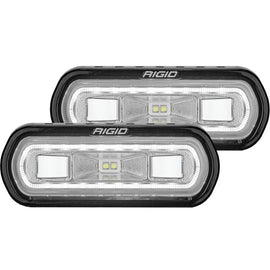 Rigid Industries SR-L Series Surface Mount LED Spreader Pair w/ White Halo - Universal - Underdog Motorsports