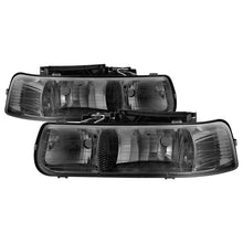 Load image into Gallery viewer, Xtune Chevy TahOE 00-06 Amber Crystal Headlights Smoke HD-JH-CSIL99-SM