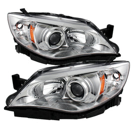xTune Subaru Impreza Wrx 08-14 Halogen Models Only Headlights Chrome HD-JH-SI08-AM-C