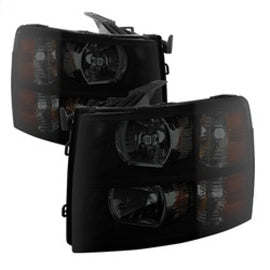 xTune Chevy Silverado 07-13 Crystal Headlights Black Smoked HD-JH-CS07-AM-BSM