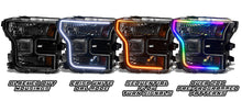 Load image into Gallery viewer, Oracle 15-17 Ford F-150 Dynamic RGB+A Pre-Assembled Headlights Halogen - Blk Edition -
