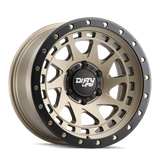 Dirty Life 9311 Enigma Pro 17x9/6x139.7 BP/-38mm Offset/106mm Hub Satin Gold Wheel - Beadlock