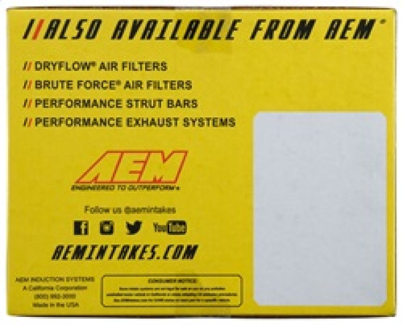AEM Cold Air Intake System C.A.S. FORD FOCUS 00-03 2.0 ZETEC