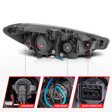 Load image into Gallery viewer, ANZO 2014-2016 Kia Forte Projector Headlights w/ Light Bar Chrome Housing