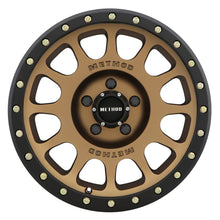 Load image into Gallery viewer, Method MR305 NV 20x9 +25mm Offset 5x150 116.5mm CB Method Bronze/Black Street Loc Wheel